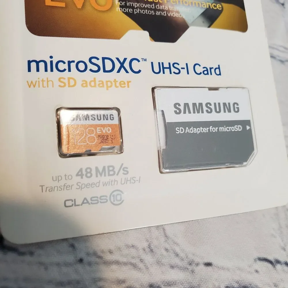 NEW Samsung 128 GB EVO Sealed Package MicroSDXC UHS-I Card Memory‎ Card
